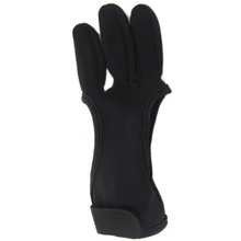 Wear Resistant Accessories Bow Archery Gloves Recurve Artificial Cowhide Hand Protective 3 Fingers Safety Outdoor Hunting Guard