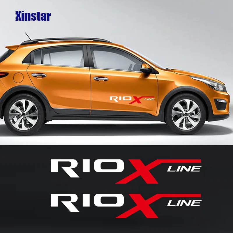 2 шт. наклейка на дверь автомобиля для kia rio x line|Наклейки автомобиль| |