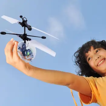 

Environmental Induction Flying Ball Toy Hand Induction Helicopter Aircraft Flying Ball LED USB Charge Children Toy Gifts