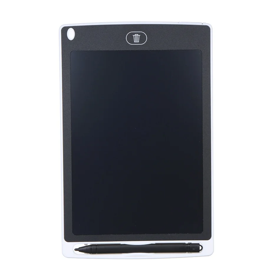 8,5 дюймовый ЖК-планшет для рисования, портативный цифровой блокнот, блокнот, электронная графическая доска, напоминания с стилусом - Цвет: Белый