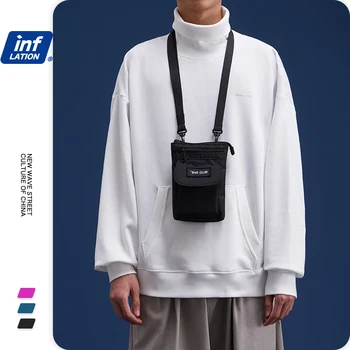 

INFLATION Fashion Waist Bag For Men With Letter Printed Shoulder Strap Messenger Bag Mens Travel Shoulder Bags Pack 277AI2019