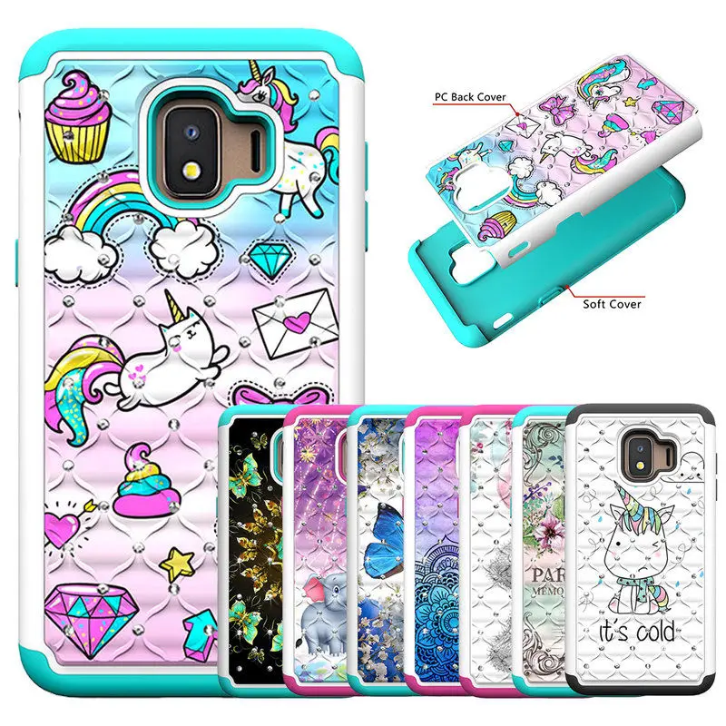 Силиконовый чехол для телефона Samsung Galaxy J2 Core силикон + Поликарбонат гибридный