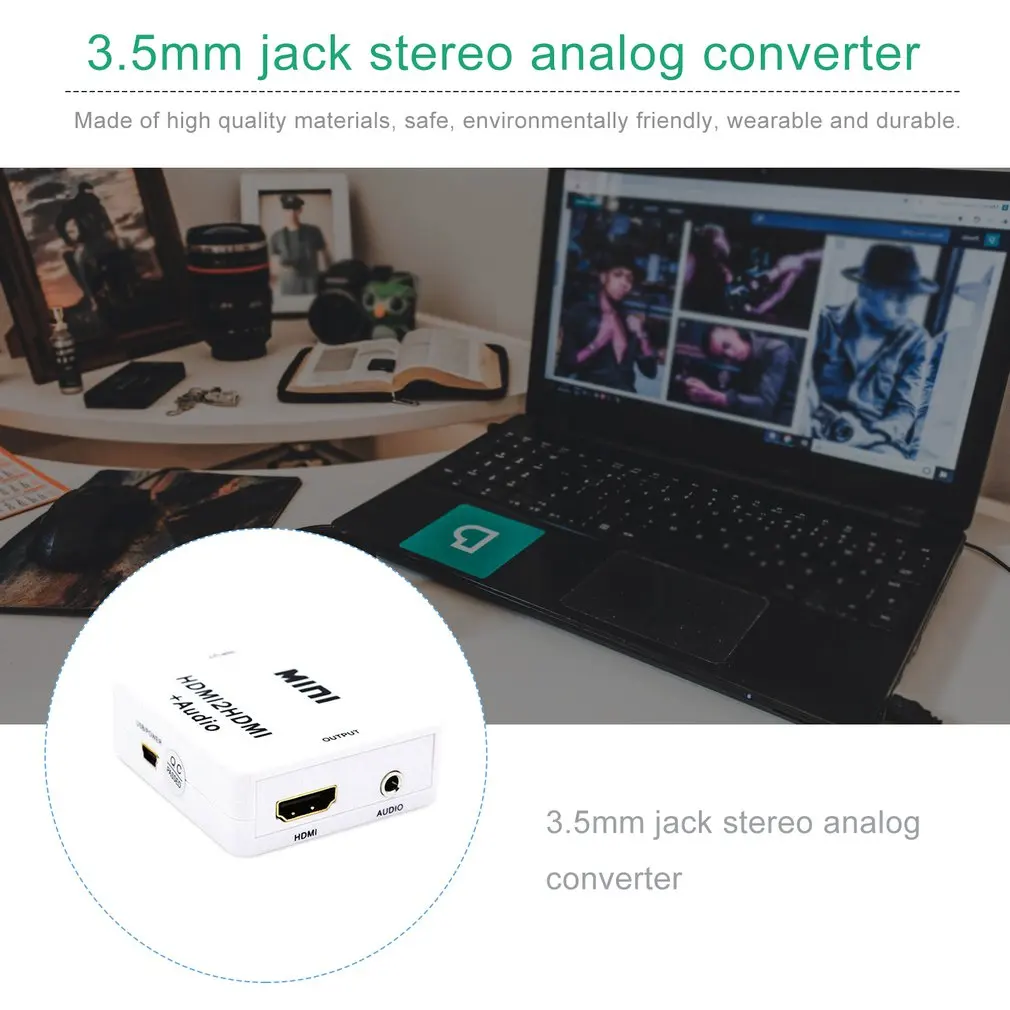 4K HDMI аудио экстрактор сплиттер 3,5 мм разъем стерео аналоговый преобразователь для DVD для PS4 HDMI конвертер с аудио адаптером
