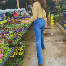 Harajuku Jeans Retro High Waist Pants Vintage Cyber Y2k Flare Jeans Denim Pants Korean Bell Bottom Jeans Black Blue Trousers new