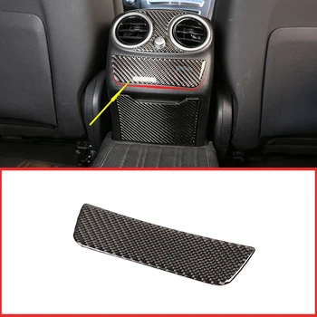 

Real Carbon Fiber Rear Air Outlet Lower Panel 3D Sticker For Mercedes Benz C Class W205 C180 2016-2019 Car Interior Accessories
