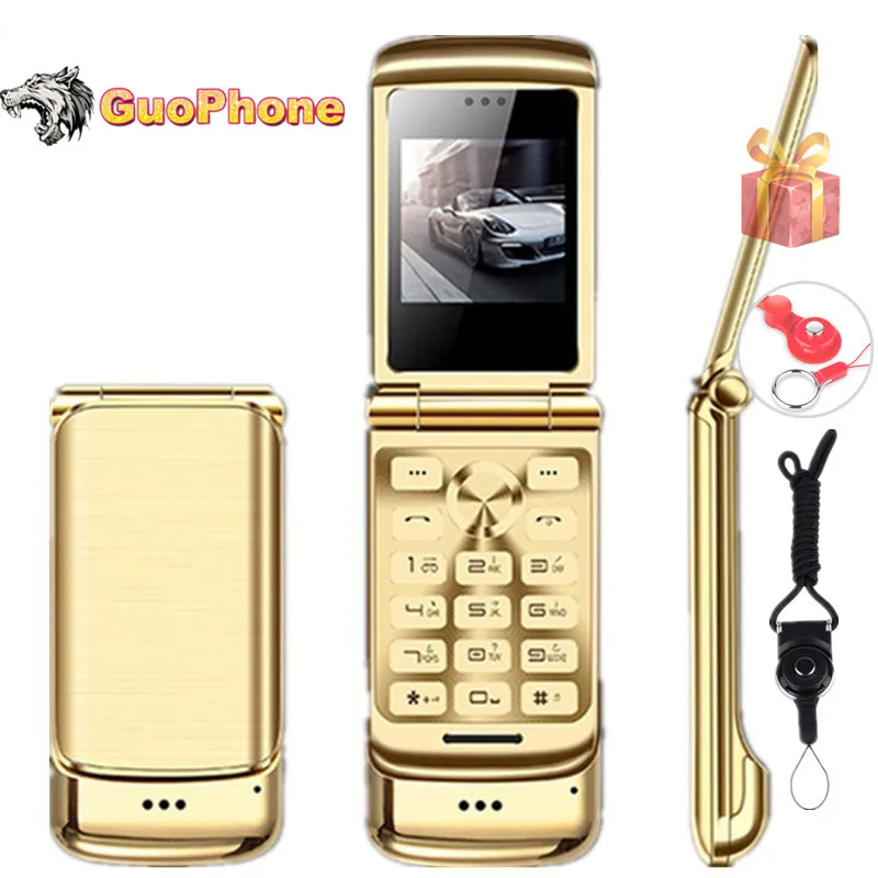 Оригинальный Ulcool V9 роскошный флип телефон 1 54 &quotдвойная Sim камера MP3 Bluetooth FM дозвон