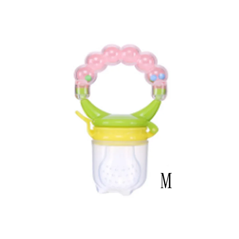 ring Pink M Соска для кормления детей, фруктовый и Ниблер, инструмент для кормления детей, игрушка для соска - Цвет: ring Pink M