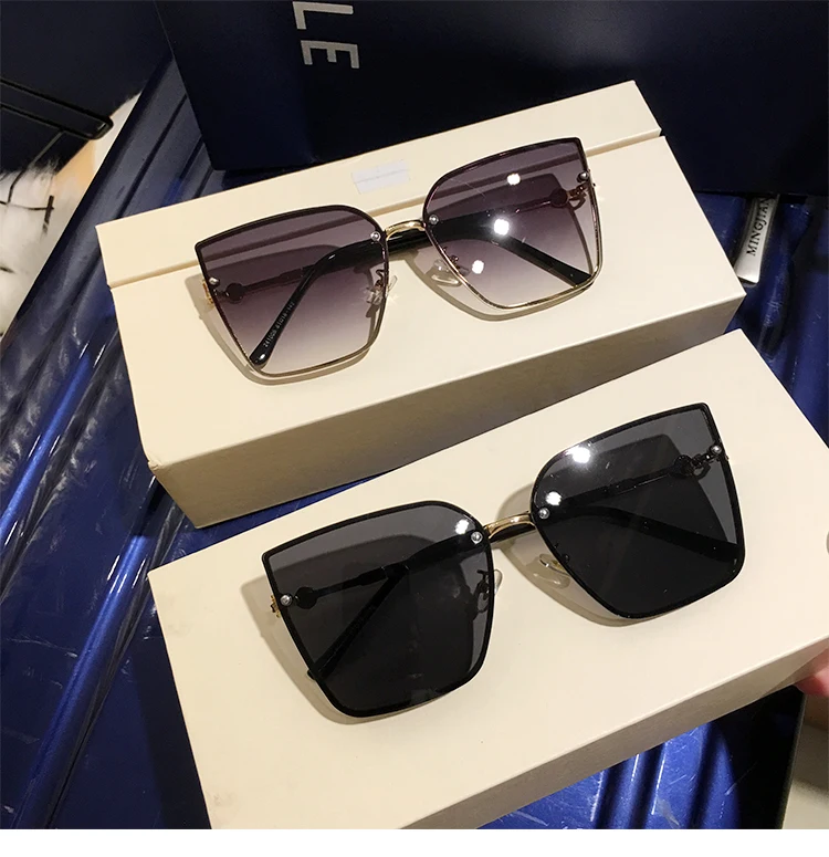MS vintage sunglasses womens sunglasses luxury cat eye sunglasses oversized Female sunglasses