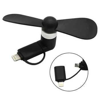 

USB Plug Smartphone Mini Portable Fan Sport Travel Cooling Fan Widget Mini for iPhone and Android 2 in 1 Small Fans 10pcs/lot