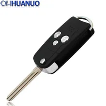 Flip remoto chave escudo 3 botão para toyota camry avalon matriz venza 4 corredor sem corte