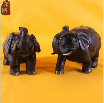 

---418+++Bronze sculpture, copper crafts longevity elephant handmade lucky decoration