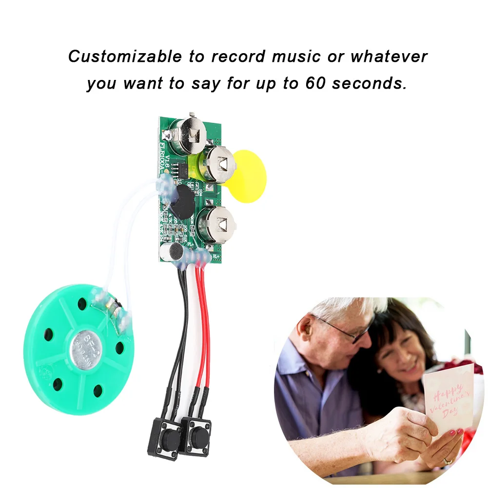voice recorder 60s DIY Greeting Card Module Voice Sound Record Chipfor