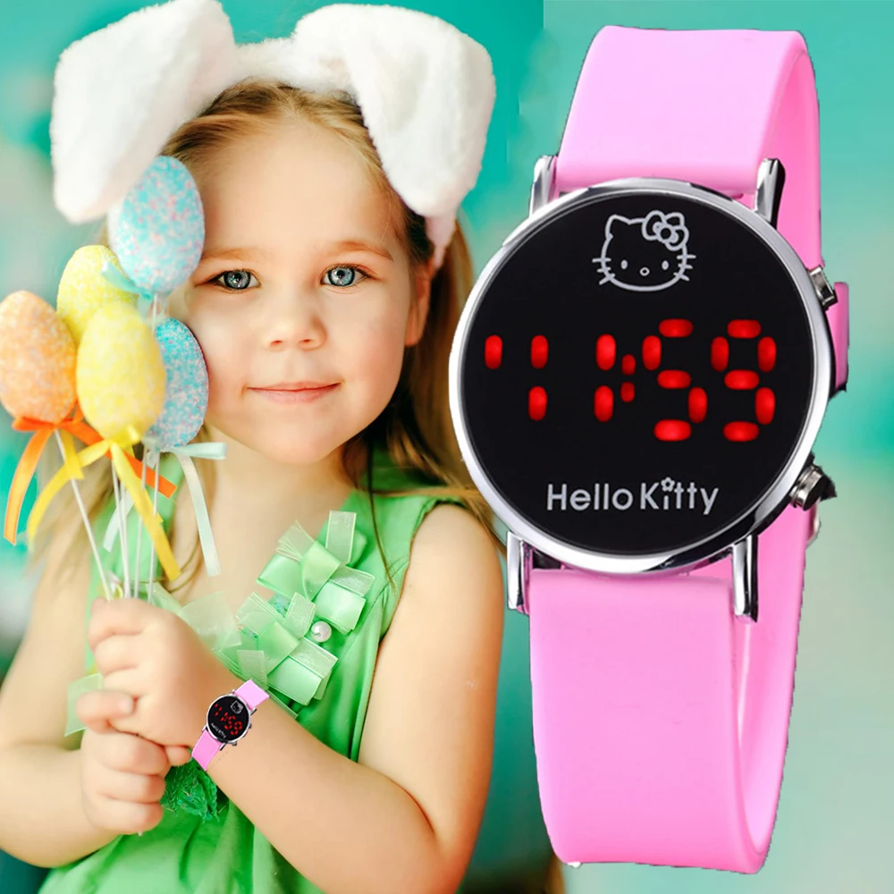 Buen valor Reloj Digital LED con dibujos animados para niños y niñas, pulsera de silicona, regalo de correa, regalo Saat 1zWqpljGK