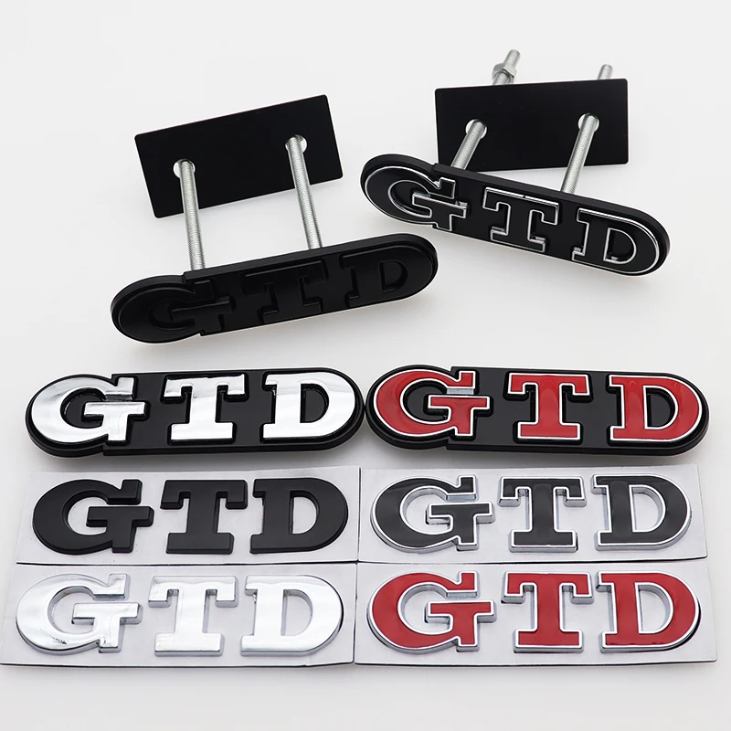 Металлическая 3D эмблема GTD на переднюю решетку багажника 1 шт. | Автомобили и