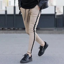 Мужские брюки спортивные летние длинные джоггеры Модные Фитнес для похудения повседневные спортивные лосины