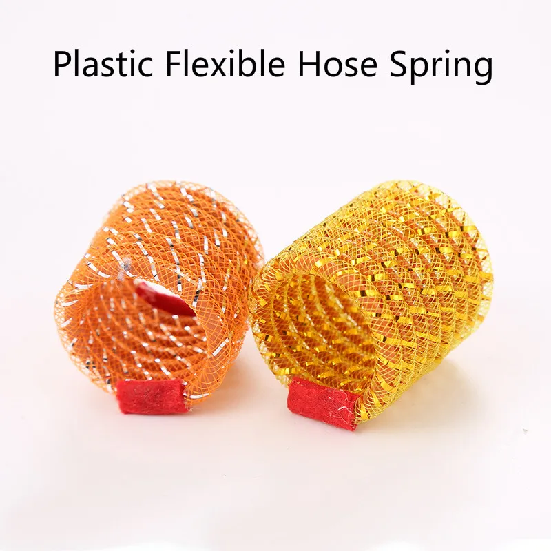 Hot Sale Plastic Flexible Hose Spring Cat Self-excited Interactive Toy Eco-friendly Home Pet Supplies Plastic+hose Color Random