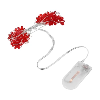 

2M 20LED Sun Flower Shape Button Battery Power LED String Light Party Garden Wedding Decoration Curtain String Light Hot Sale