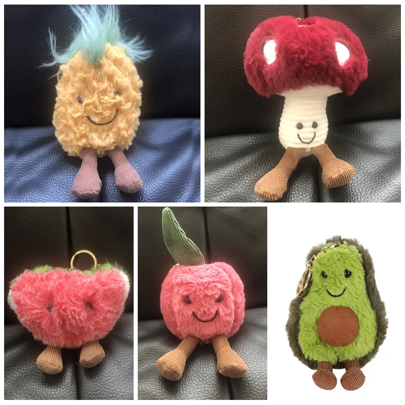 Ugly Meng Plush Toy Pineapple Doll Keychain Fruit Backpack Pendant Avocado Ornament | Игрушки и хобби