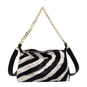 

Fashion Simple PU Leather 2020 Women Shoulder Bag Female Portable Totes Thick Chain Travel Crossbody Shopping Handbag