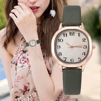 

2020 Watch Women Simple Atmospheric Leather Band Watches Quartz Alloy Shell Square Edging Wristwatch bracelet Relogio Feminino