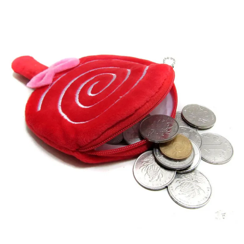 

Cute Lollipop Pattern Coin Purse Lovely Small Wallet Kid Bag Coin Pouch Money Holder Birthday Party Gifts for Children 4 Colors