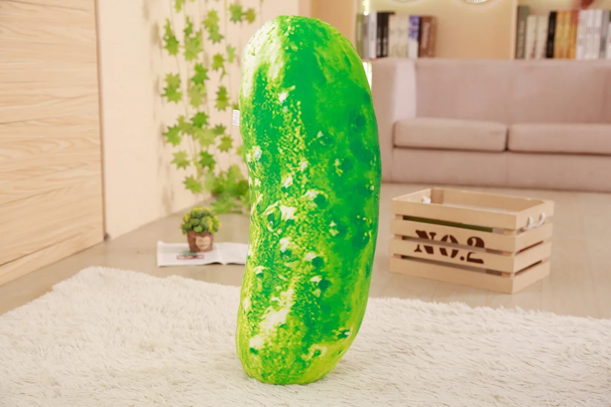 cucumber Овощи Фрукты подушки постельные принадлежности бойфренд сна подушки Баклажан капуста Забавный подарок для женщин супер мягкая Длинная Подушка плюшевая игрушка - Цвет: cucumber