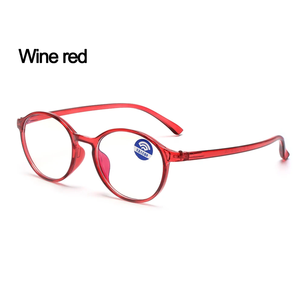 Wine red 1 шт., модные унисекс Портативные Оптические очки, ультра-светильник, полимерный синий светильник, блокирующие очки, гибкие очки для ухода за зрением, компьютерные очки - Цвет оправы: Wine red