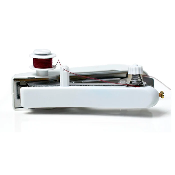 Mini Sewing Machine Portable Manual Stitch Fabric Handy Needlework Tool DIY-30