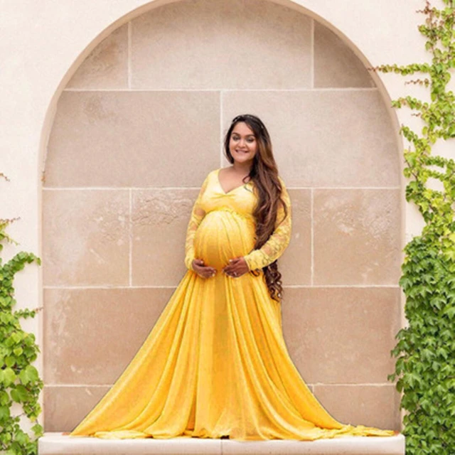 Off the Shoulder Sweetheart Slim Fit Maternity Gown