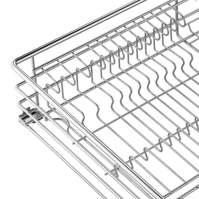 И ящик для шкафа для посуды, органайзер из нержавеющей стали, органайзер для кухни, кухонный шкаф, корзина для хранения