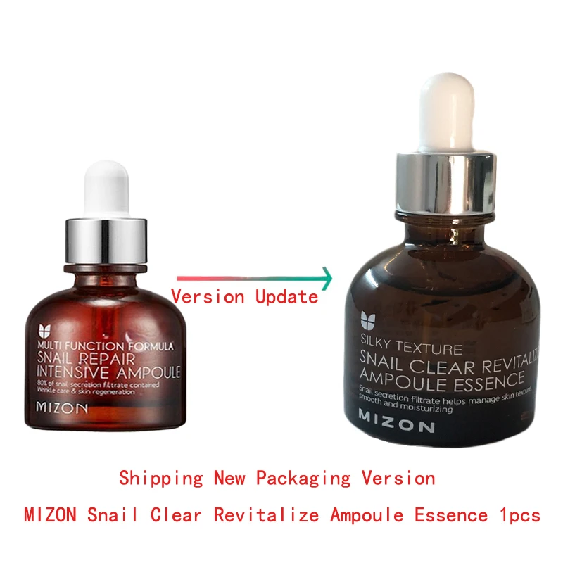 MIZON Snail Clear Revital Ampoule Essence 30 мл увлажняющая отбеливающая лицевая Сыворотка против морщин питательный крем для лица Snail Repair