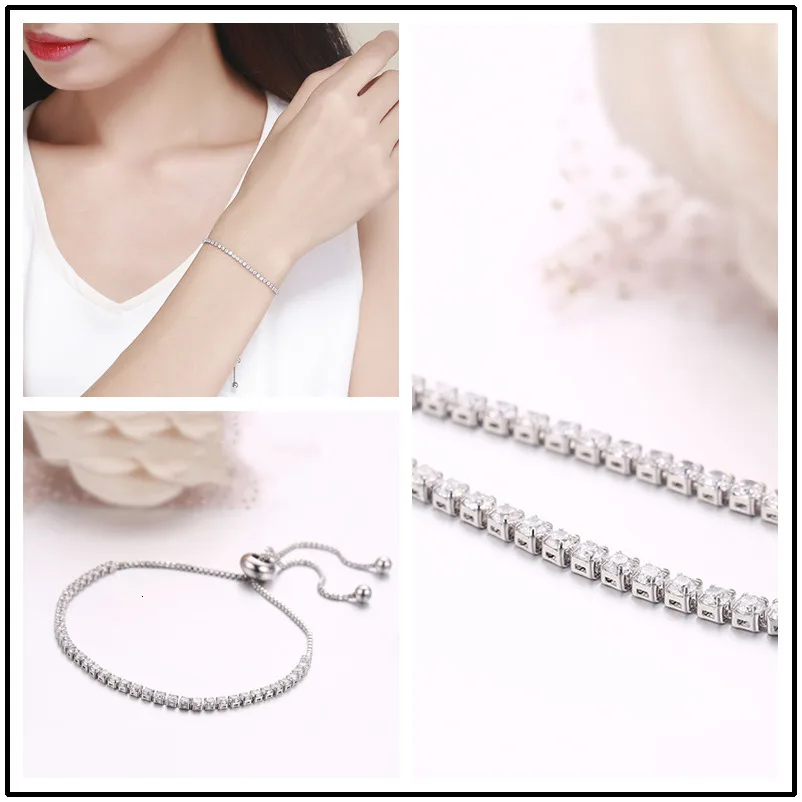 Тонкий камень CZ теннис браслеты для женщин Девушка Золото Цвет Jewelry Браслеты настраиваемый Шарм Bracelete Femme Bileklik Bransoletki