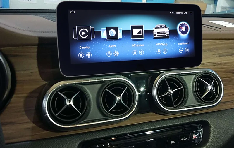Mercedes X Class стол Экран подтяжку лица Comand обновление Wi-Fi Bluetooth CarPlay Круглый угол высокого разрешения dvd-плеер