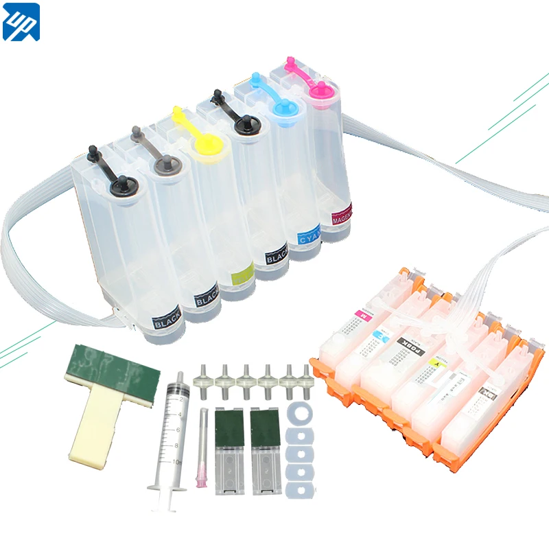 6colors For canon PGI 550 CLI551 GY ink supply system  Empty CISS for Canon MG6350 MG7150 MG7550 IP8750 with ARC chip pgi550