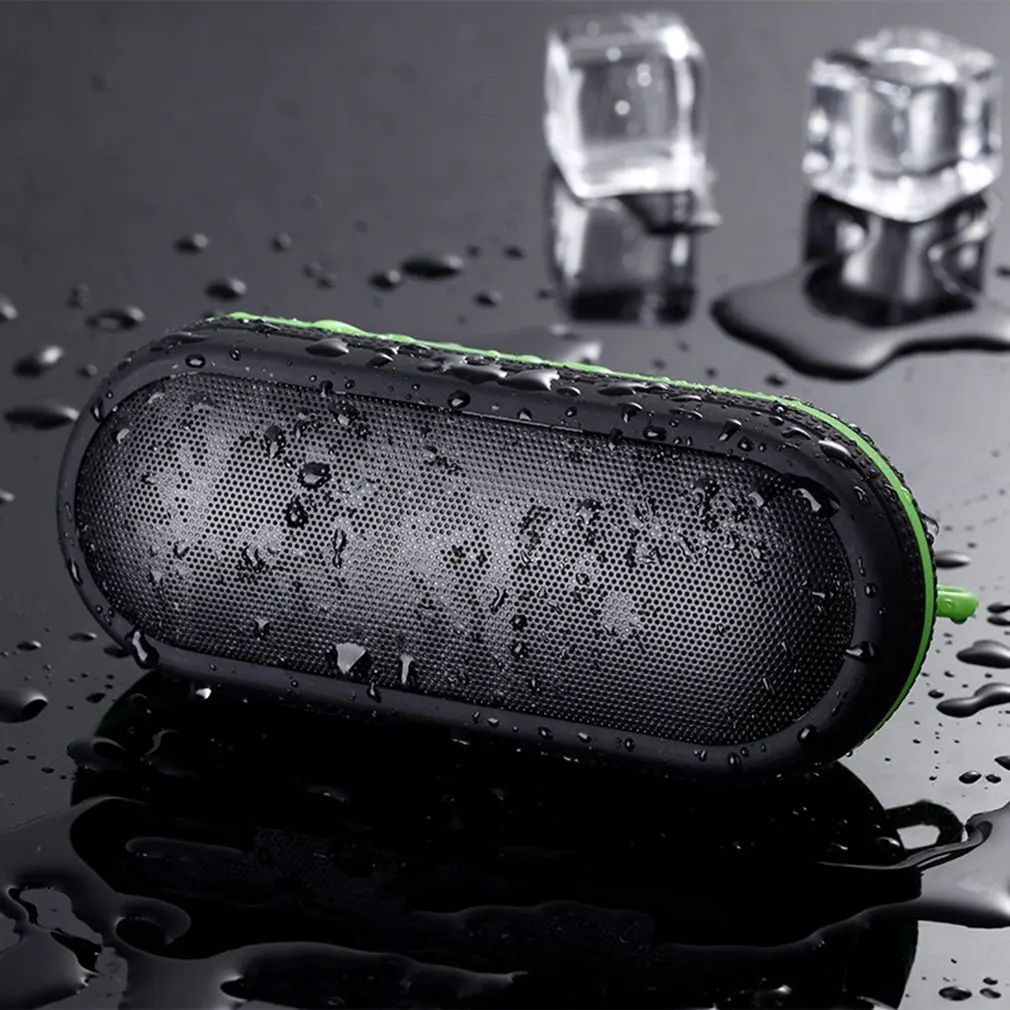 Bluetooth Wireless Speaker Bass Desktop Music Player Black Waterproof Support TF Card Stereo Anti-fall Sound Outdoor Speaker