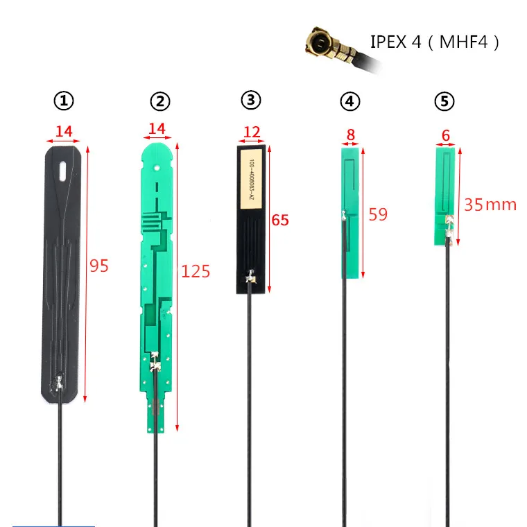 700-2700 МГц 8dbi IPEX4 MHF4 PCB антенна IPEX Внутренняя антенна PCB для NGFF интерфейс M.2 модем EM20-G EM12-G EM16-G EM18-G
