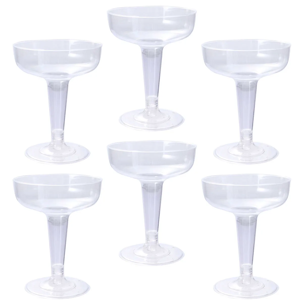30pcs Disposable Cocktail Glass Transparent Champagne Cups Safe Drinking Goblet Party Supplies for Wedding Banquet (120ml) |