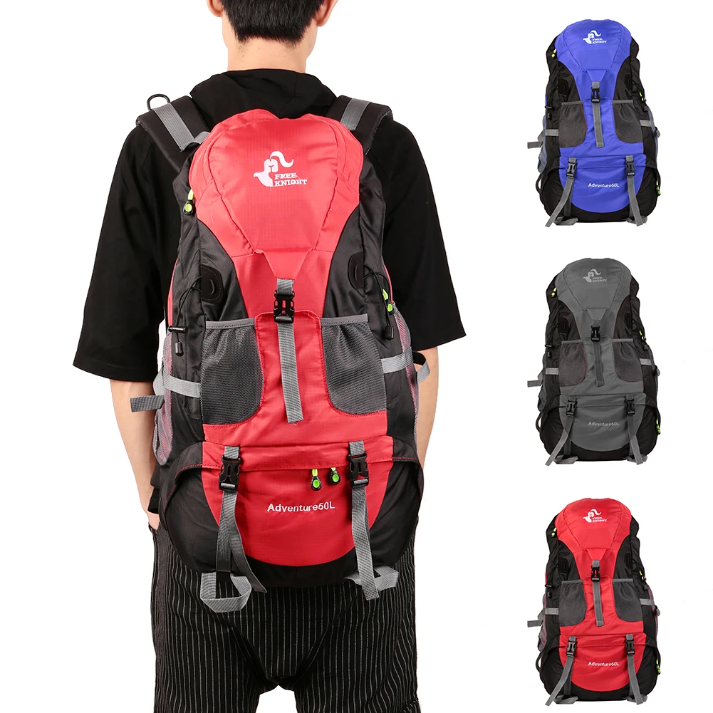 

50L Outdoor Backpack Mountain Camping Riding Travel Waterproof Bag Men Women