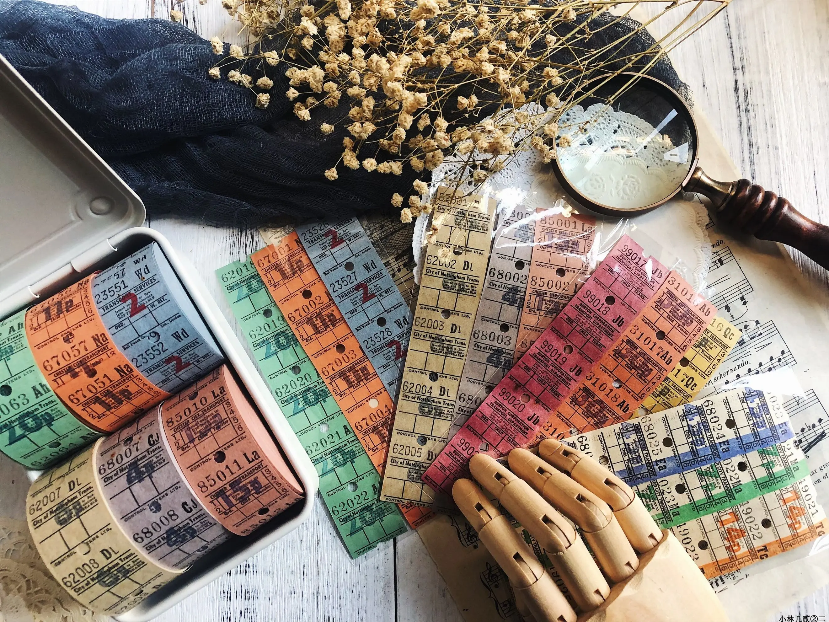 

15sheets/lot Retro British Ticket Receipt Vintage Tickets Old Material Paper Decorative Sticker DIY Scrapbooking Photo Escolar