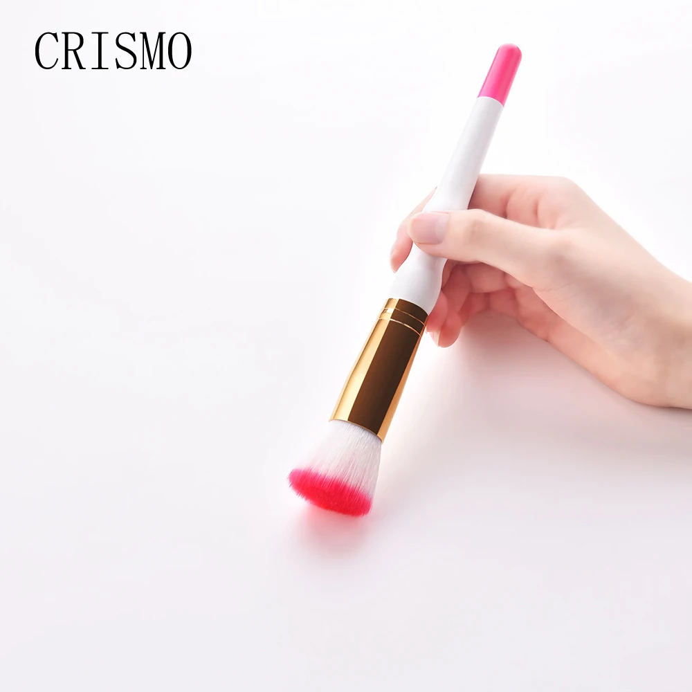 CRISMO 10 шт. Высококачественная Кисть для макияжа Набор тональной основы пудра растушевка тени изгиб подводка для глаз косметические кисти Тыква деревянная ручка