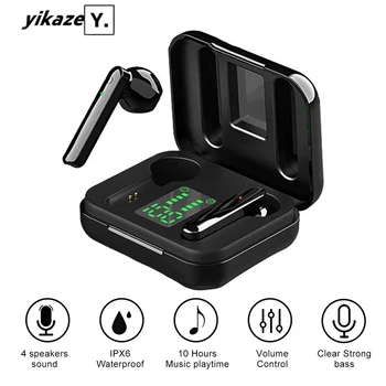 

X15 TWS Bluetooth Earphones Wireless Headphones LED Display Smart Phone Bluetooth 5.0 Sport Headset Earbuds with Earphones Case