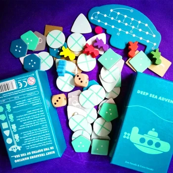 

3 To 6 Players Durable Home Entertainment Deep Sea Adventure With Dices Board Game Kit Holidays Table Playing Funny Family Party