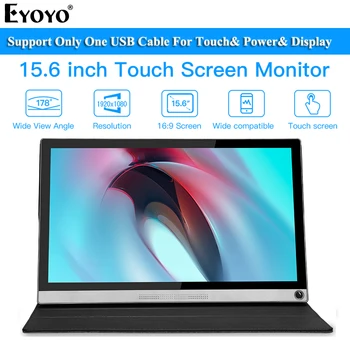 

Eyoyo EM15Z 15.6" FHD 1080P IPS Touch Screen HDMI USB Type C Portable Gaming Monitor PS3/4 Xbox LCD Display for Phone PC Laptop