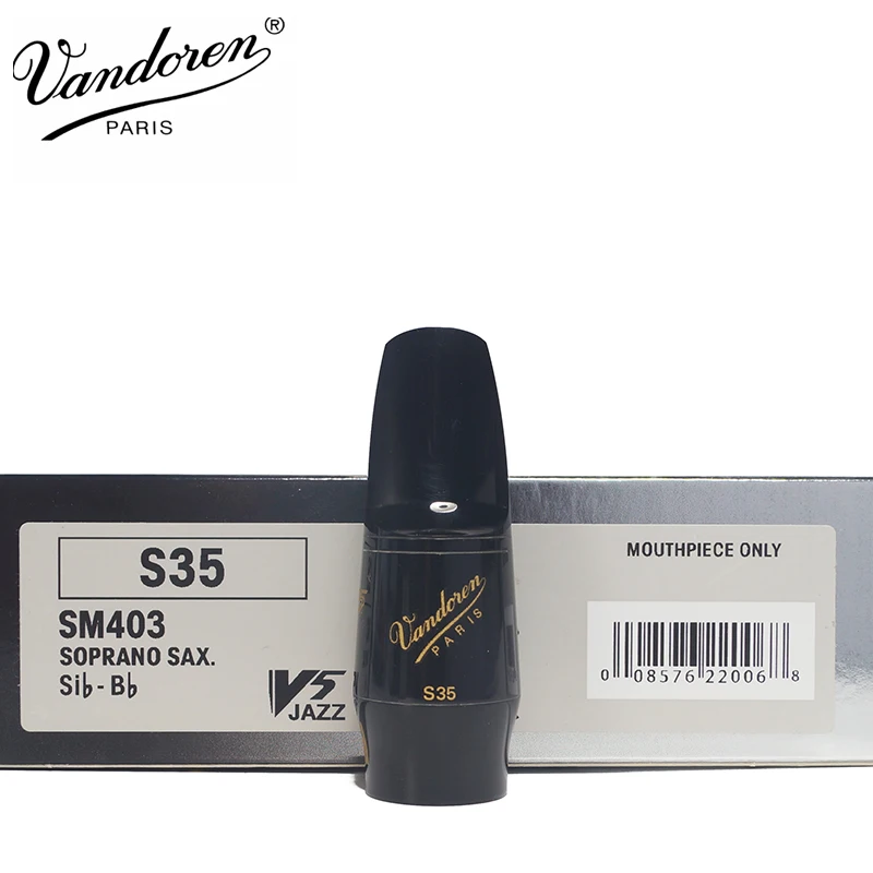 Vandoren-マウスピース付きハードラバーサックス、v5、s15、s25、s35 