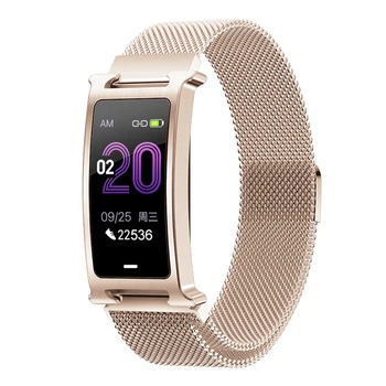 

Smart Watch Heart Bracelet Blood Pressure Oxygen Monitor Weather Activity Tracker Women Fitness Bracelet with Metal Band