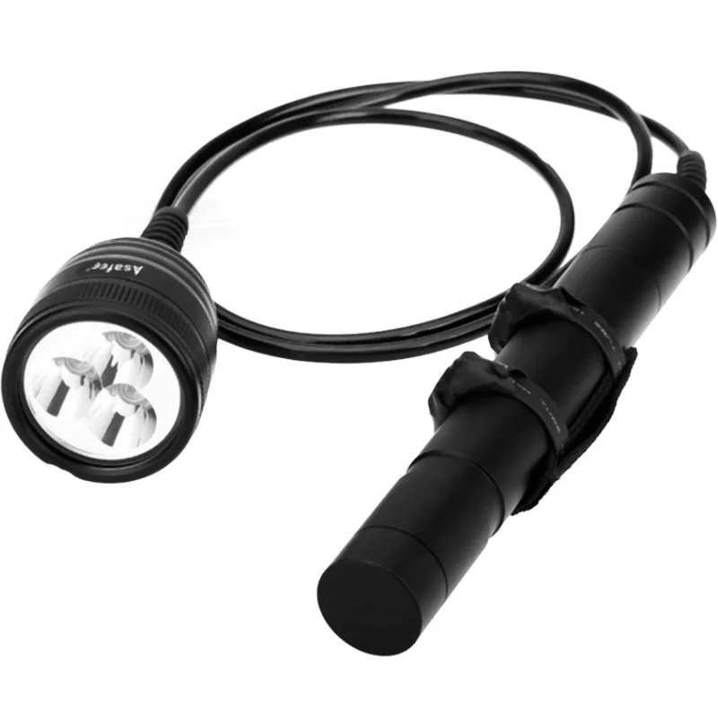 

Asafee Canister Scuba Diving Light Torch 10 Degree C Ree Xm-L2 U4 Waterproof Led Dive Light 26650 Canister Dive Primary Light