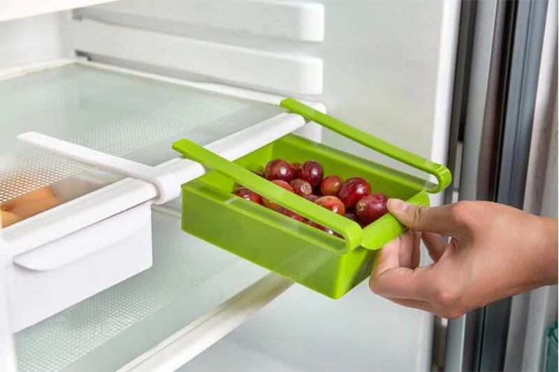 Креативный кухонный отсек для хранения, разделительный слой для холодильника, органайзер для еды, пластиковый ящик для хранения, морозильная камера, ящик для хранения, стеллаж