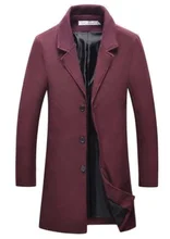 

2021NEW Korean Men Wool Blends Coats Overcoat Male Winter Warm Clothes Wool Outwear Long Black White Plaid Blends Male Coat