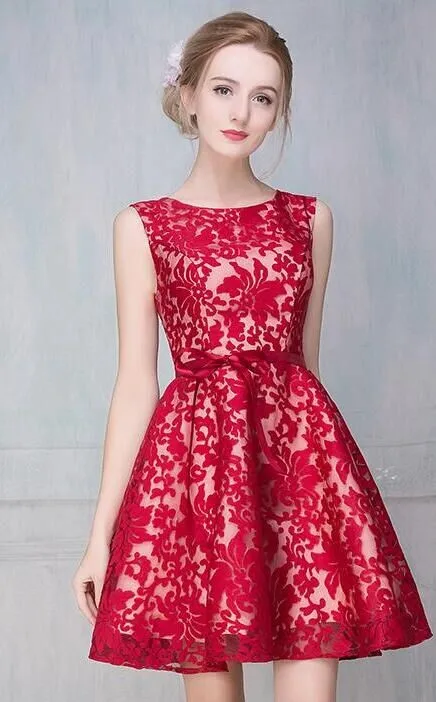 Новая Мода vestidos de soiree Формальные Элегантные сексуальные короткие красные вечерние платья для выпускного вечера платье подружки невесты