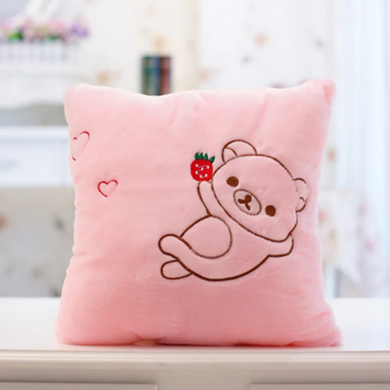 bear-pink Светодиодный светящийся светильник в виде звезды, плюшевые игрушки, светящаяся темная подушка, куклы для детей - Цвет: bear-pink